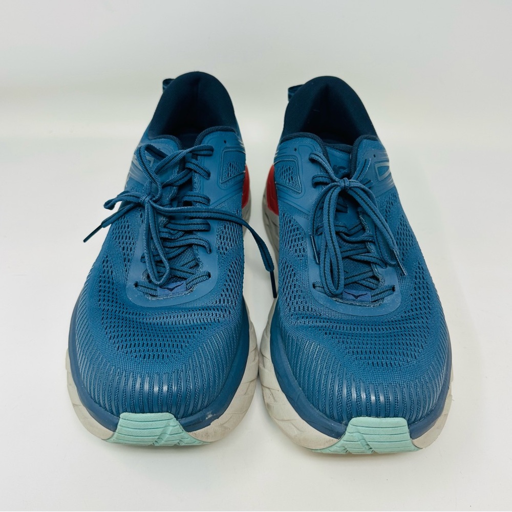 Hoka One One Bondi 7 Men’s Sneakers Size 11.5 WIDE Dark Blue Grey - Picture 4 of 12